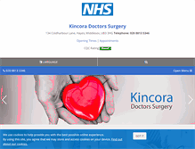 Tablet Screenshot of kincoradoctorsurgery.com